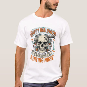 Diseño de camiseta vintage de Halloween calavera t