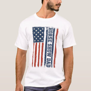 Diseño de camiseta vintage de la bandera americana