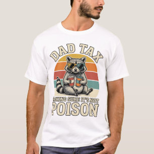 Diseño de camiseta vintage de mapache de impuesto