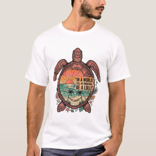 Diseño de camiseta vintage divertida de Tortuga Be