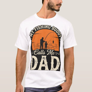 Diseño de camiseta Vintage Fishing Buddy Dad_1