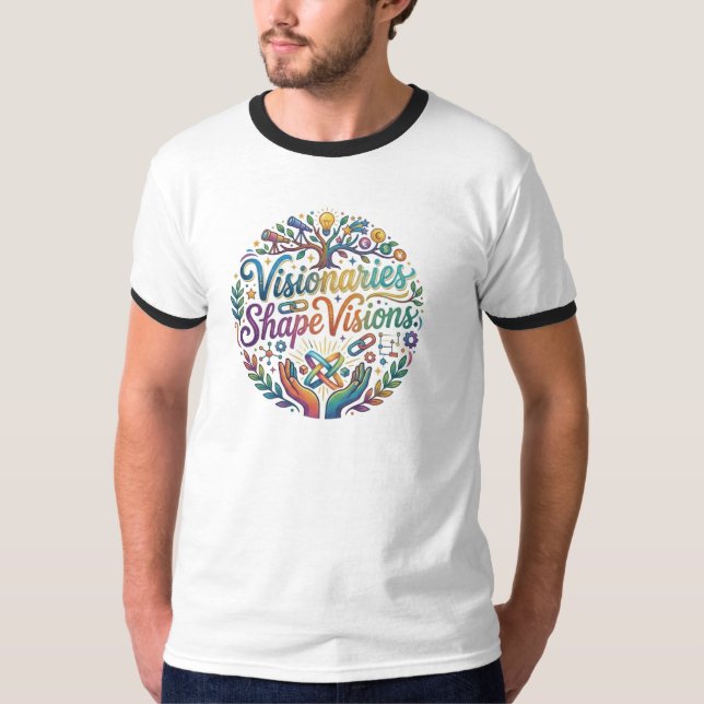 Diseño de camiseta Visionarios dan forma a visione (Anverso)