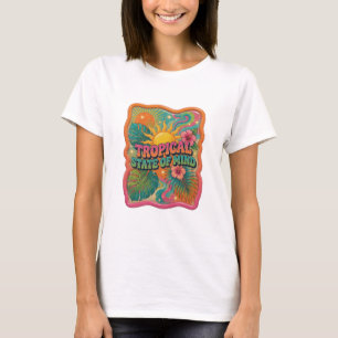 Diseño de camiseta Witty Orange ESTADO TROPICAL DE
