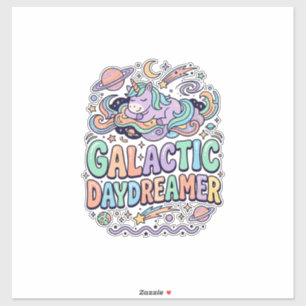 Diseño de Camiseta y Pegatina Kawaii Soñador Galác