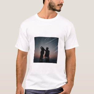 Diseño de camisetas a juego para parejas enamorada
