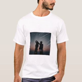 Diseño de camisetas a juego para parejas enamorada