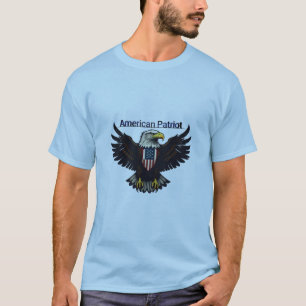 diseño de camisetas "águila calva patriota estadou