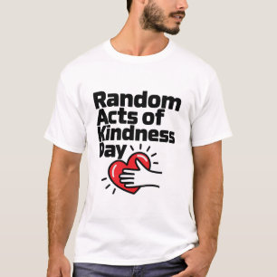 Diseño de camisetas al azar del Día de la Amabilid