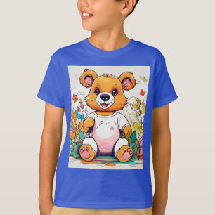 Diseño de camisetas animales para niños de juguete