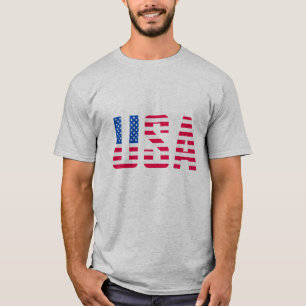 "Diseño de camisetas con bandera de Estados Unidos