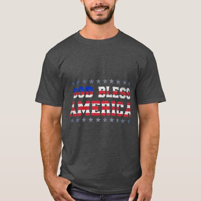 diseño de camisetas con el texto "Dios bendiga a E (Anverso)