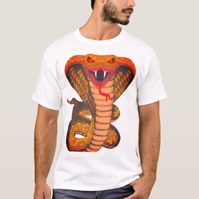 Diseño de camisetas con fotos de serpientes muy at (Anverso)