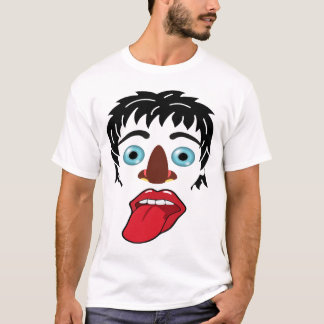Diseño de camisetas con máscara de hombre muy extr