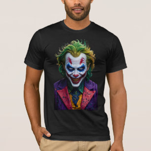 Diseño de camisetas con retrato de bromista oscuro