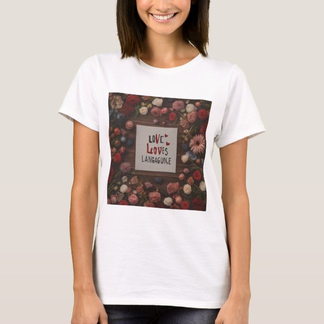 Diseño de camisetas con toque floral (Anverso)