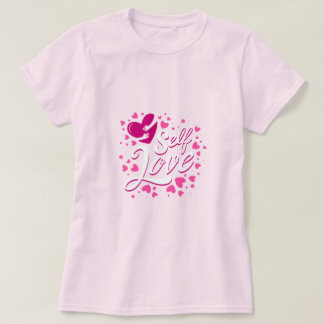 Diseño de camisetas de amor propio - vibrante y In