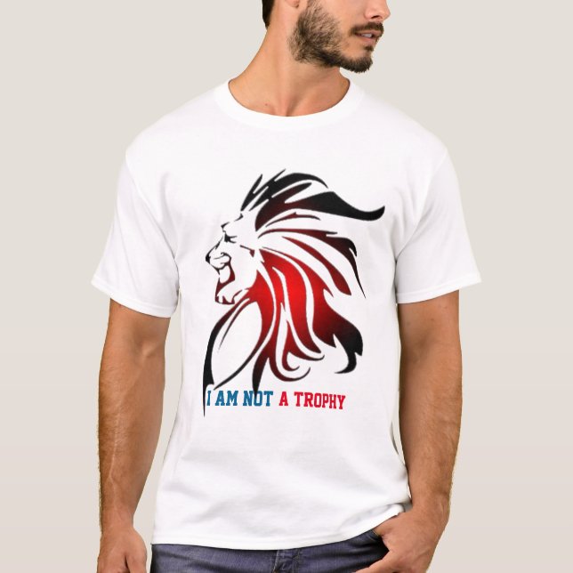 Diseño de camisetas de arte de león, Arte de león  (Anverso)