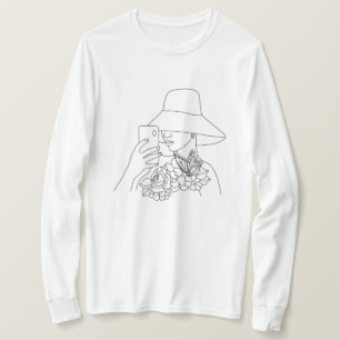 diseño de camisetas de arte femenino con vigilanci