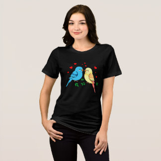diseño de camisetas de aves amorosas valentales