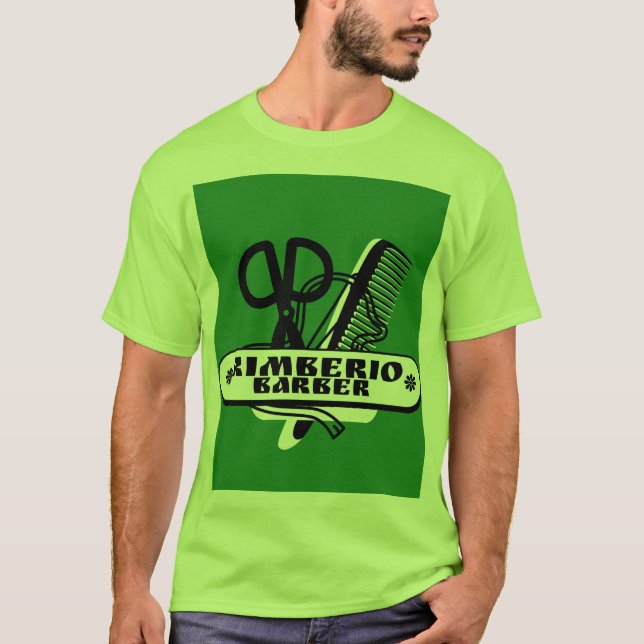 Diseño de camisetas de barber (Anverso)