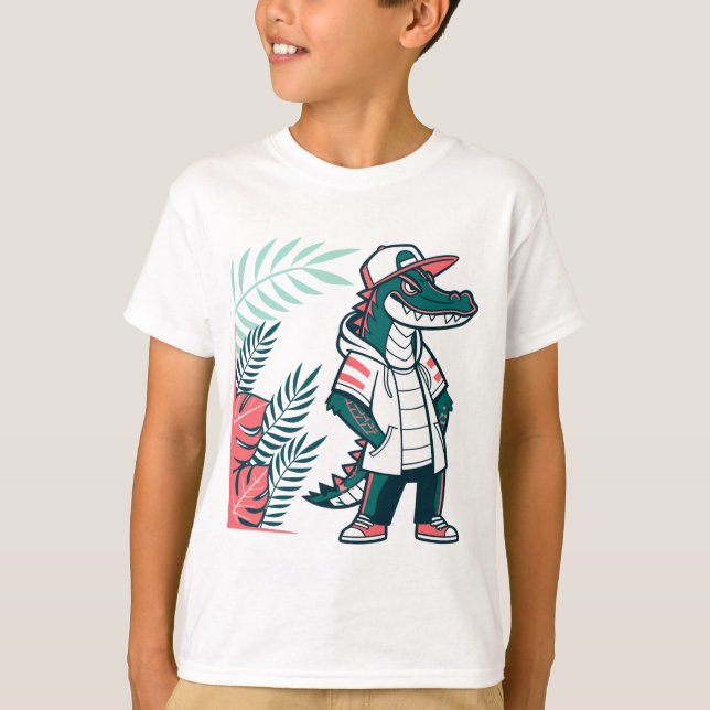 diseño de camisetas de caimán (Anverso)