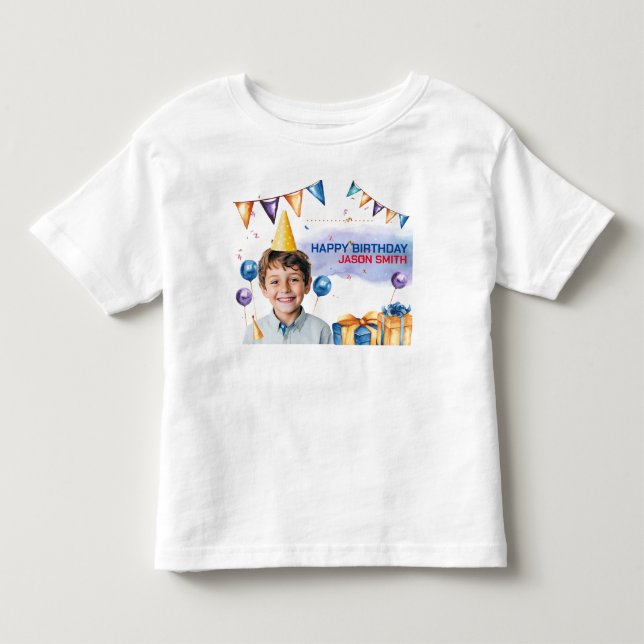 Diseño De Camisetas De Cumpleaños Para Los Niños (Anverso)