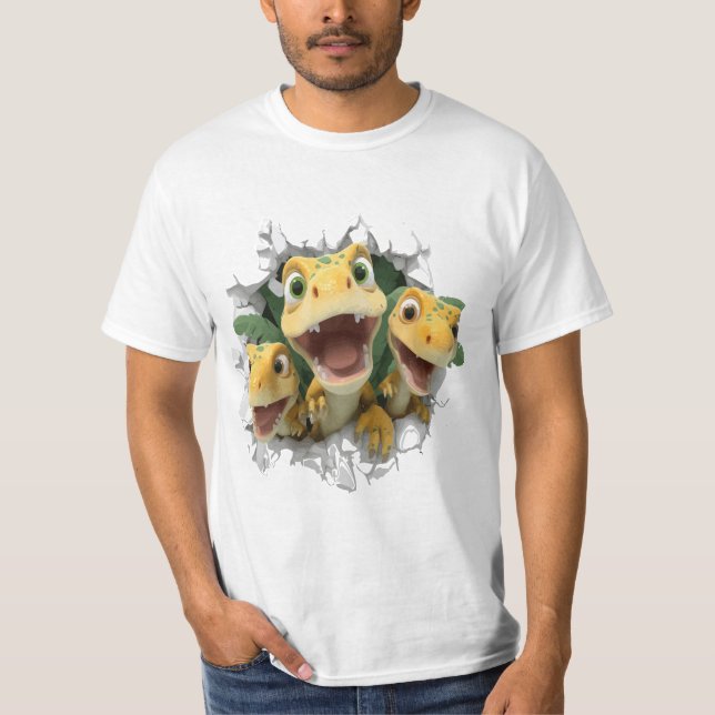 Diseño de camisetas de dinosaurios bebé adorables (Anverso)