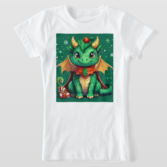 Diseño de camisetas de dragón mate para navidades (Distribución)