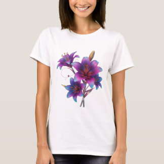 Diseño de camisetas de flores