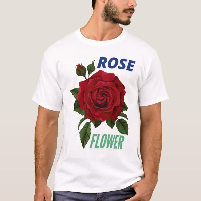 DISEÑO DE CAMISETAS DE FLORES ROSAS (Anverso)