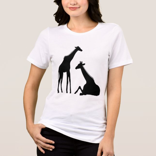 diseño de camisetas de giraff fresco giraff de vid (Anverso)