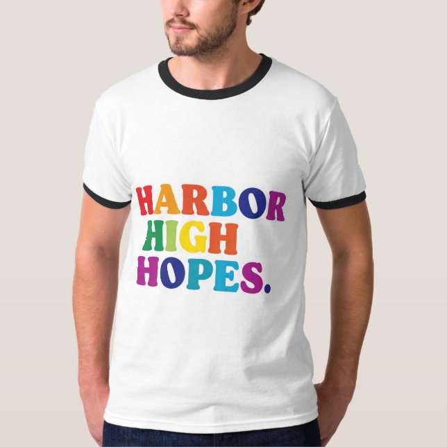 Diseño de camisetas de Harbour High Hopes. (Anverso)