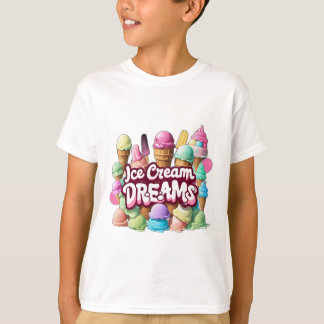 Diseño de camisetas de "Ice Cream Dreams" para los