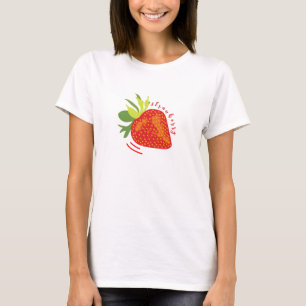 Diseño de camisetas de impresión gráfica de fresa