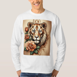 Diseño de camisetas de la Lioness Shoulder Tattoo 