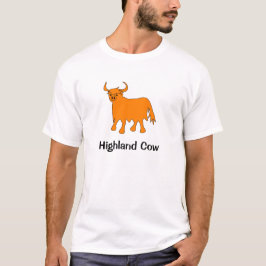 Diseño de camisetas de la vaca Highland