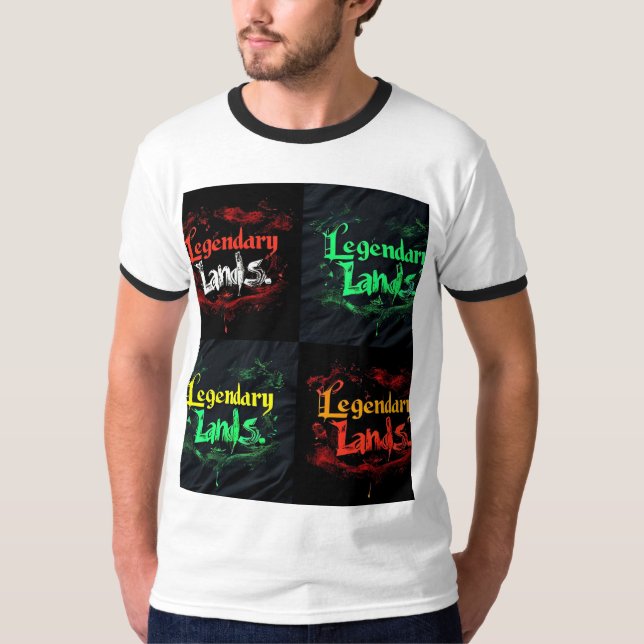 Diseño de camisetas de Legendary Lands (Anverso)