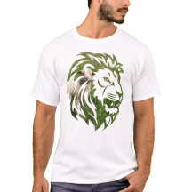 Diseño de camisetas de león y cordero