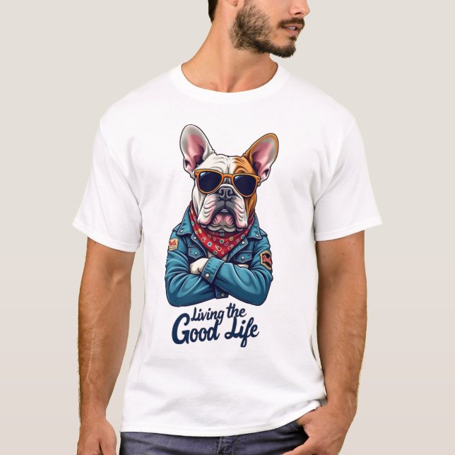 Diseño de camisetas de "Living the Good Life" (Anverso)