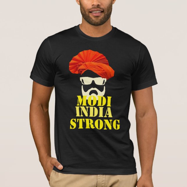 diseño de camisetas de Narendra Modi, fuerte orgul (Anverso)