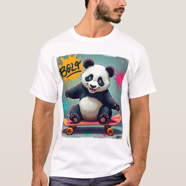 Diseño de camisetas de Panda Urbano (Anverso)