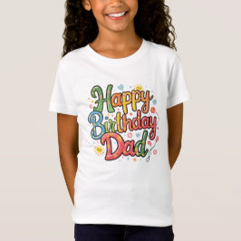Diseño de camisetas de papá feliz cumpleaños