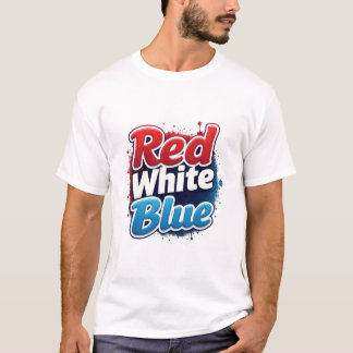 Diseño de camisetas de Red White Blue cita