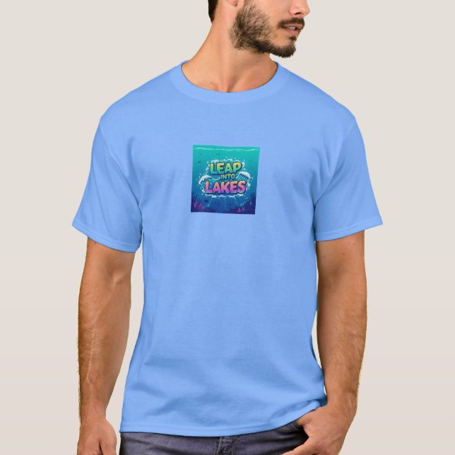 Diseño de camisetas de salto a lagos (Anverso)