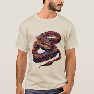 Diseño de camisetas de serpiente muy aterrador