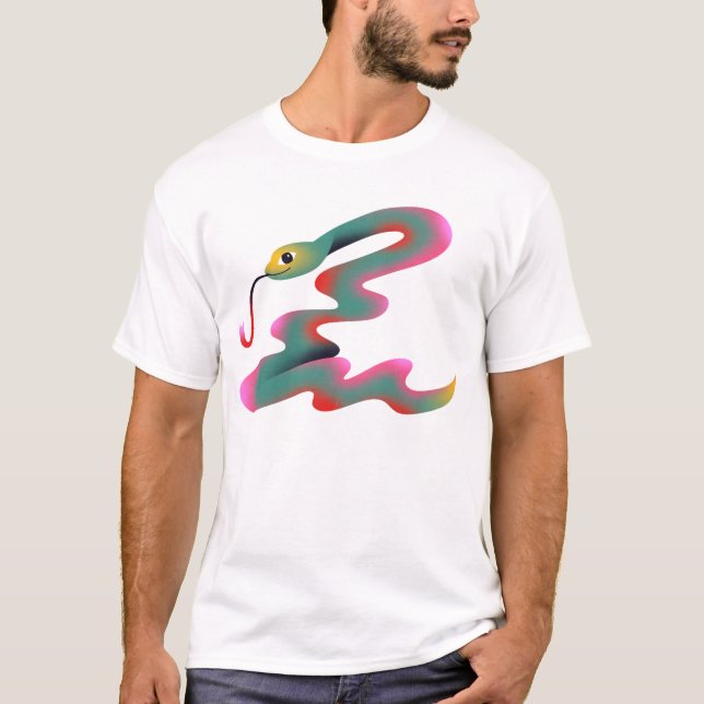 Diseño de camisetas de serpiente muy lindo (Anverso)