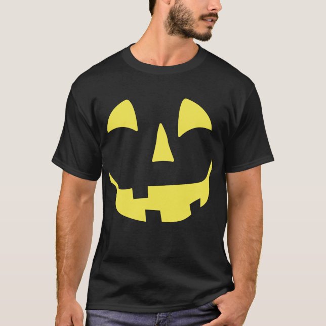 Diseño de camisetas de sonrisa de calabaza (Anverso)