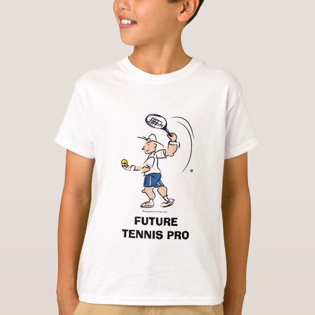 Diseño de camisetas de tenis para niños | Futuro p (Anverso)
