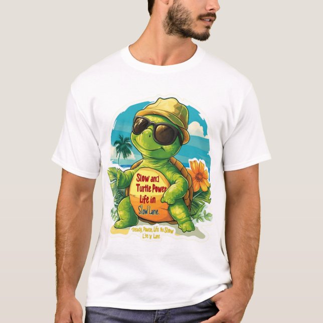 Diseño de camisetas de tortuga Personalizado Guay  (Anverso)