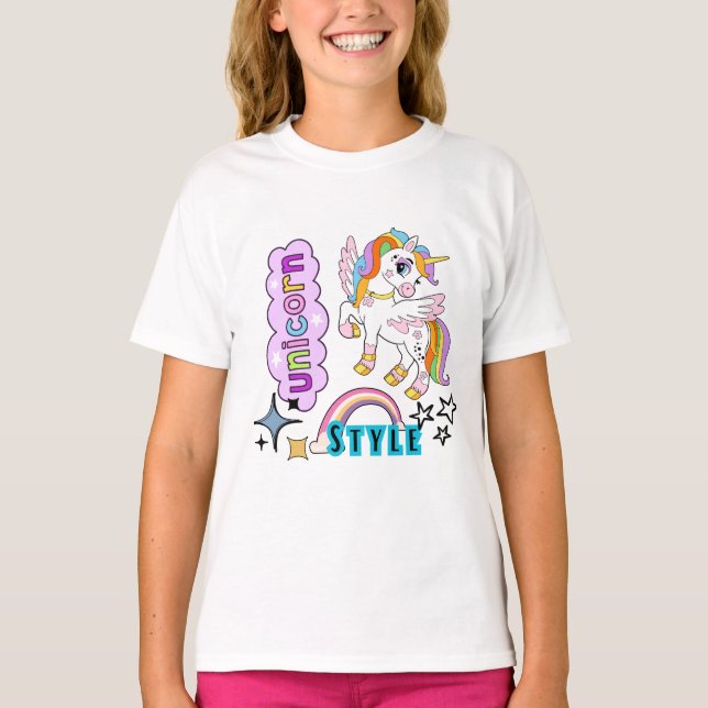 Diseño de camisetas de unicornio (Anverso)